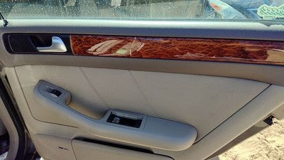 2002-2004 Audi A6 Passenger Right Rear Door Trim Panel With Switches Back Tan