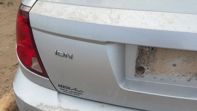 04-07 Ion License Plate Trim Surround Panel Oem Tail Trunk Finish Silver 13U