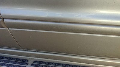 98-05 Mercedes Ml350 Passenger Right Front Moulding From Door Trim Strip Gold