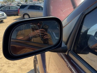 04-09 Durango Driver Left Power Side Mirror Door Mounted Oem Molten Red Pr8