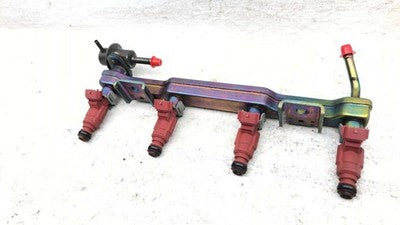 00-02 Nissan Sentra Complete Fuel Rail With Injectors Set Loaded Oem 1.8L Gxe