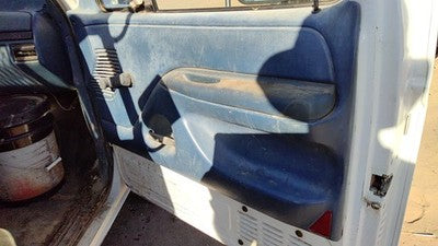 1996 Ford F350 Passenger Right Front Inside Door Trim Panel Manual Window Blue