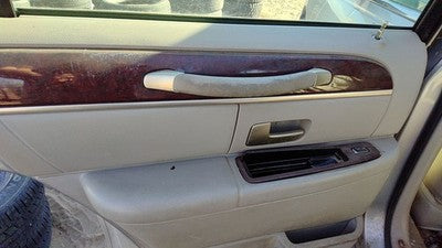 2003 Lincoln Town Car Driver Left Rear Door Trim Panel With Switches Back Gray