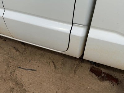05-11 Dakota Driver Left Lower Rocker Panel Moulding Side Skirt Oem White Pw7