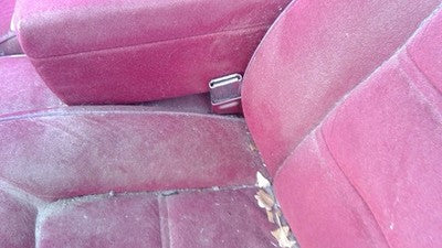 1990 Olds Eighty Eight Driver Left Front Seat Belt Buckle Receiver Oem Red
