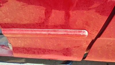 99-04 Ford F150 Driver Left Rear Moulding From Door Oem Back Trim Strip Red E4