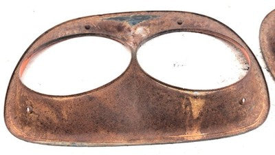 1958 Gmc Chevy 300 Full Size Right Left Headlight Bezel Pair Oem Trim Door Set