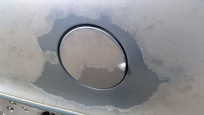 1991 Chevy Caprice Fuel Tank Door With Hinge Gas Lid Oem Filler Blue