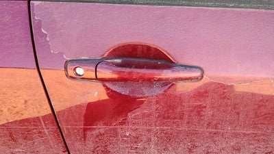 2003-2006 Mitsubishi Outlander Passenger Right Front Outside Door Handle Oem Red