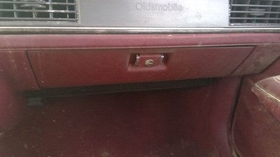 1990 Olds Eighty Eight Glove Box Assembly Complete Door With Latch Oem Red