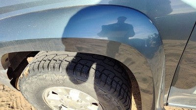 04-12 Gmc Canyon Driver Left Front Wheel Flare Moulding Fender Stealth Gray 46U