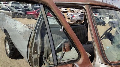 81-86 Ram W250 Passenger Right Front Vent Window Small Door Glass With Frame