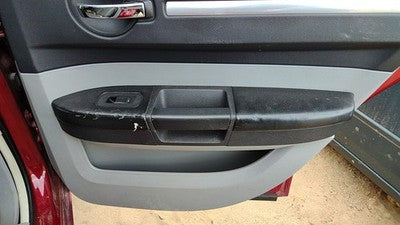 08-10 Charger Passenger Right Rear Door Trim Panel With Switches Back Slate Gray