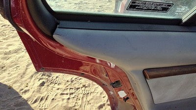 1996 Olds 88 Driver Left Rear Door Trim Panel With Switches Back Gray
