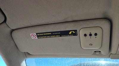 2000-2004 Audi A6 Driver Left Sun Visor Oem Tan 4B0857551N28Y