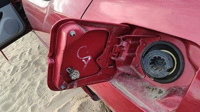 2009-2010 Dodge Charger Fuel Tank Door With Hinge Gas Lid Filler Prh Inferno Red