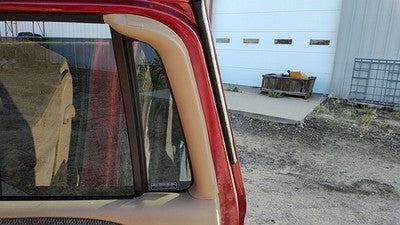 2000 Dodge Durango Passenger Right Rear Door Trim Panel With Switches Back Tan