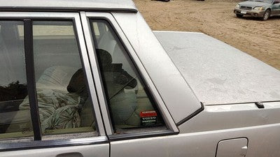1985-1992 Volvo 740 Driver Left Rear Quarter Glass Back Side Window Oem 13699228