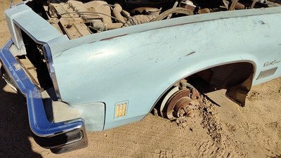 1974-1975 Cutlass Supreme Driver Left Front Fender Oem Blue