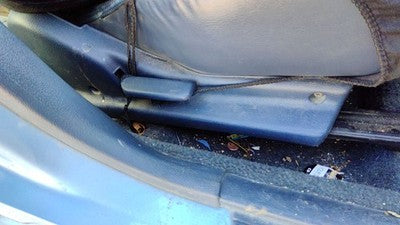 1989 Honda Civic Passenger Right Side Seat Trim Panel Oem Blue Sedan