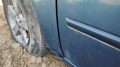 2006-2010 Hyundai Sonata Driver Left Front Fender Oem Blue 663100A000