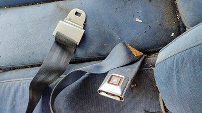 1984 Deville Sedan Driver Left Front Seat Belt Buckle Receiver Oem Blue