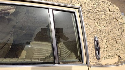 80-84 Deville Driver Left Rear Vent Window Back Door Glass With Frame Oem