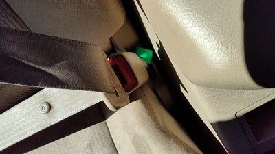 09-12 Toyota Rav-4 Passenger Right Front Seat Belt Buckle Receiver Sand Beige