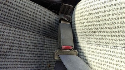 1997 Ford Aspire Driver Left Front Seat Belt Buckle Receiver Oem Gray