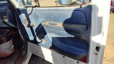 1996 Ford F350 Passenger Right Front Inside Door Trim Panel Manual Window Blue