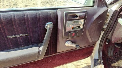 1987 Olds Ciera Driver Left Front Door Trim Panel With Master Switch Red