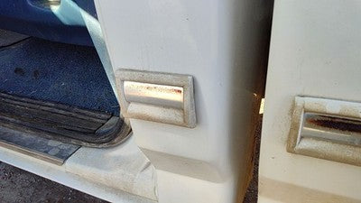 1995 Ford F150 Driver Left Cab Corner Moulding Trim Chrome Oem