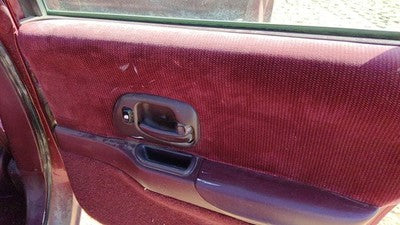 95-97 Chevy Lumina Passenger Right Rear Door Trim Panel With Switches Back Red