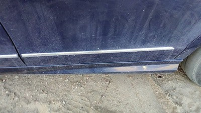 08-14 C300 Driver Left Rear Moulding From Door Back Trim Strip Lunar Blue 890