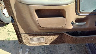 1988 Ford F150 Driver Left Front Inside Door Trim Panel With Master Switch Tan