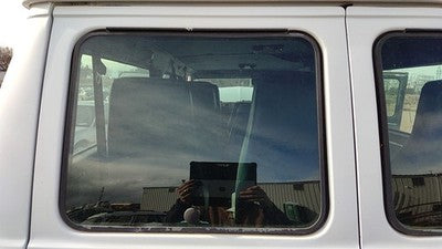 1972-1996 Gmc Van 3500 Driver Left Back Glass Rear Window Oem 00338853