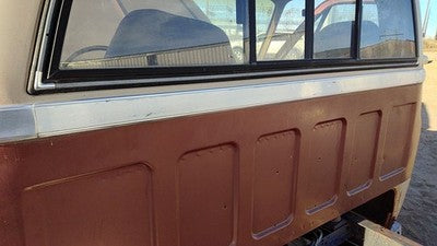 1983 Chevy K30 Moulding Below Back Glass Oem Trim Strip Panel