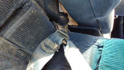 1993 Buick Lesabre Driver Left Front Seat Belt Buckle Receiver Oem Blue
