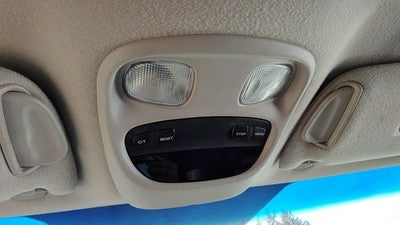 01-04 Grand Cherokee Center Overhead Console Dome Light Map Lamp Cubby Gray Dv