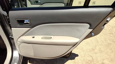10-12 Fusion Passenger Right Rear Door Trim Panel With Switches Back Black Dl