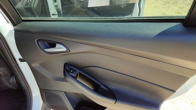 13-18 Focus Passenger Right Rear Door Trim Panel With Switches Back Black Yw