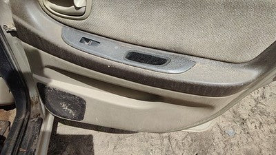 00-01 Nissan Maxima Passenger Right Rear Door Trim Panel With Switches Back Tan
