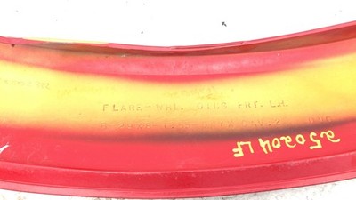 1993 Grand Prix Driver Left Front Wheel Flare Moulding Oem Fender Red