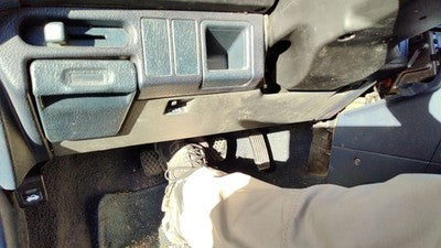 1988-1989 Honda Civic Lower Dash Under Column Knee Bolster Trim Panel Blue Sedan