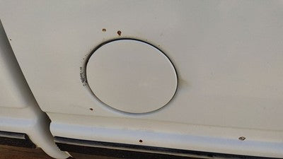 95-99 Chevy Silverado 1500 Fuel Tank Door With Hinge Gas Lid Oem Filler White