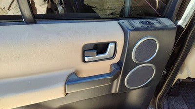05-09 Rover Lr3 Driver Left Rear Inside Door Trim Panel With Switches Back Tan