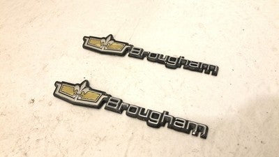1986 Chevy Caprice Brougham Emblem Pair Sail Panel Badges Oem Set