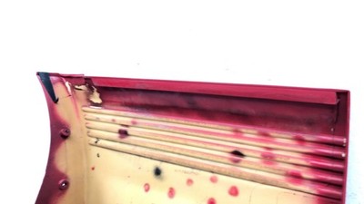 1993 Grand Prix Driver Left Rear Moulding On Quarter Panel Oem 2 Door Red