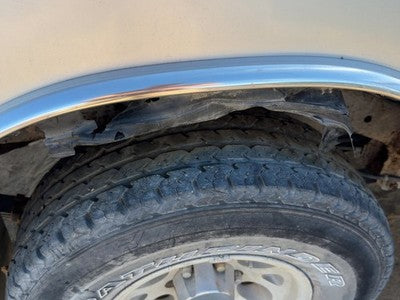 1991 Isuzu Pup Passenger Right Rear Wheel Flare Moulding Oem Back Silver
