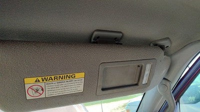 1997 Ford Expedition Passenger Right Sun Visor Oem Gray F2